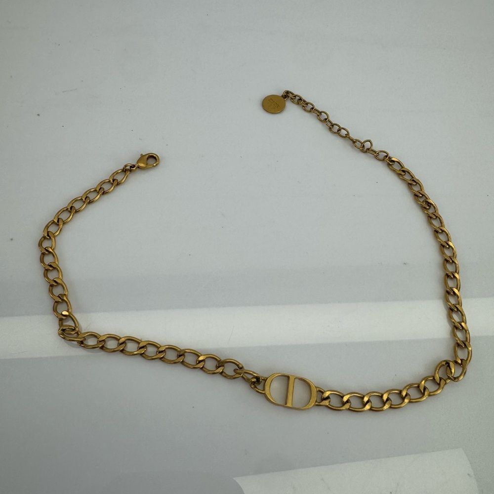 Christian Dior 30 Montaigne Petit Gold Chain Necklace - Picture 5 of 9